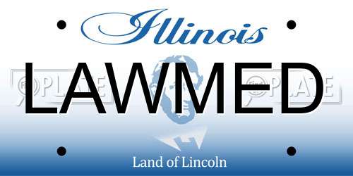 LAWMED Illinois License Plate