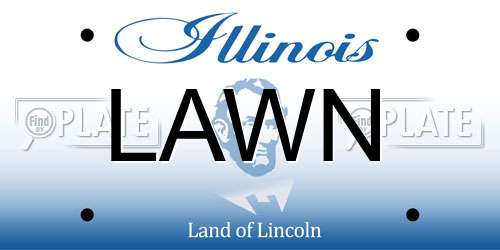 LAWN Illinois License Plate