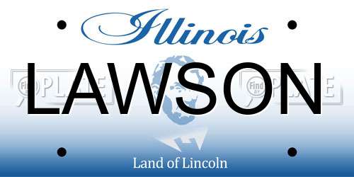 LAWSON Illinois License Plate