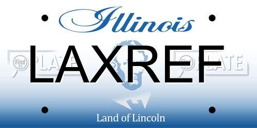 LAXREF Illinois License Plate