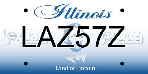 LAZ57Z Illinois License Plate
