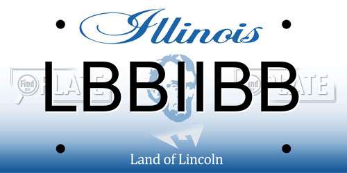 LBBIIBB Illinois License Plate