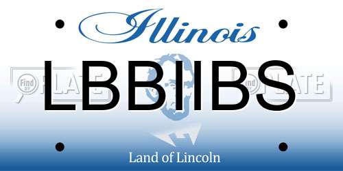 LBBIIBS Illinois License Plate