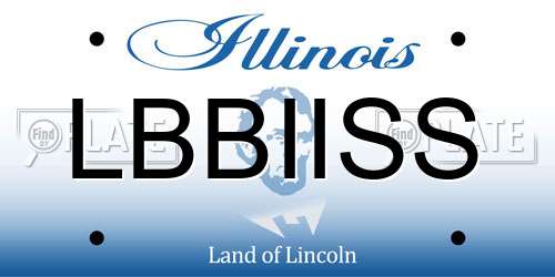LBBIISS Illinois License Plate