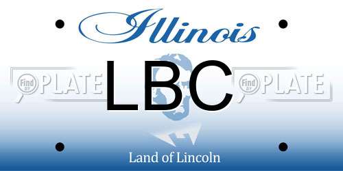 LBC Illinois License Plate