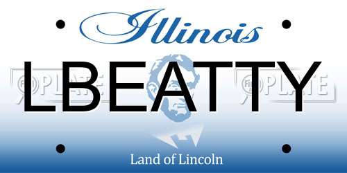 LBEATTY Illinois License Plate