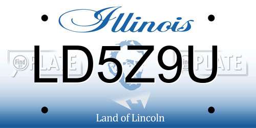 LD5Z9U Illinois License Plate