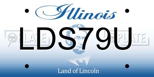 LDS79U Illinois License Plate