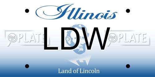 LDW Illinois License Plate