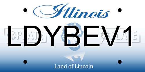 LDYBEV1 Illinois License Plate