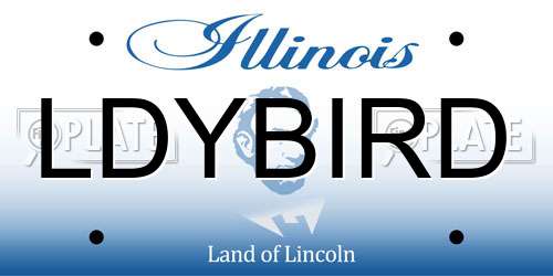 LDYBIRD Illinois License Plate