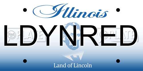 LDYNRED Illinois License Plate