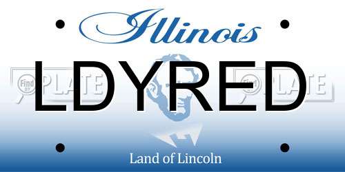 LDYRED Illinois License Plate