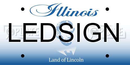 LEDSIGN Illinois License Plate