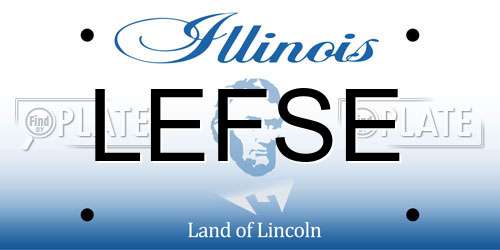 LEFSE Illinois License Plate