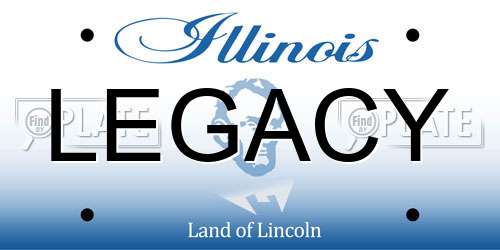 LEGACY Illinois License Plate