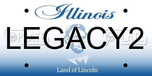 LEGACY2 Illinois License Plate