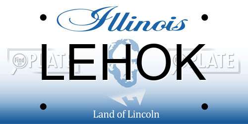 LEHOK Illinois License Plate