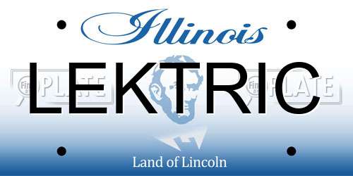 LEKTRIC Illinois License Plate