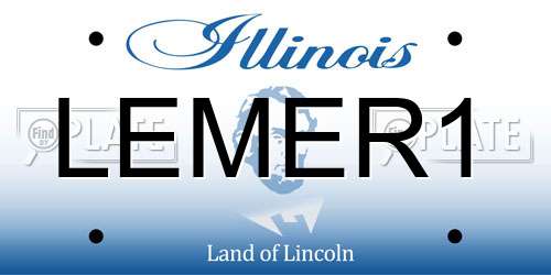 LEMER1 Illinois License Plate