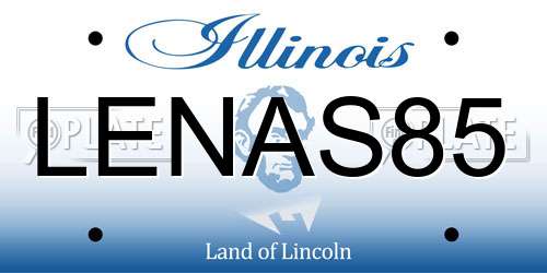 LENAS85 Illinois License Plate