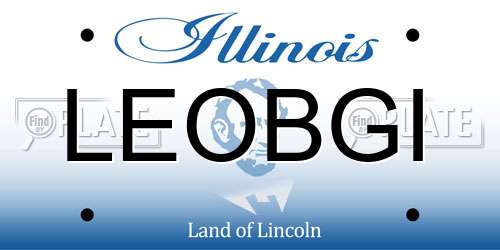 LEOBGI Illinois License Plate