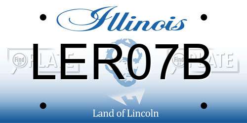 LER07B Illinois License Plate