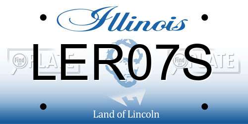 LER07S Illinois License Plate