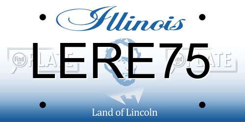LERE75 Illinois License Plate