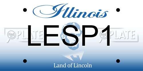 LESP1 Illinois License Plate