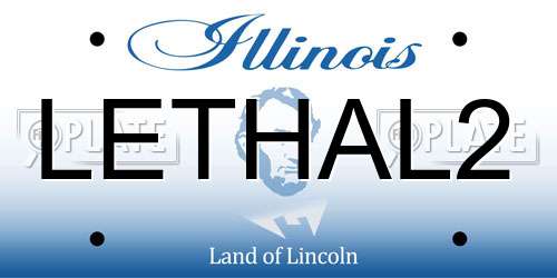 LETHAL2 Illinois License Plate