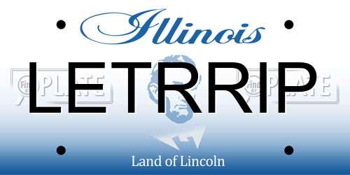 LETRRIP Illinois License Plate