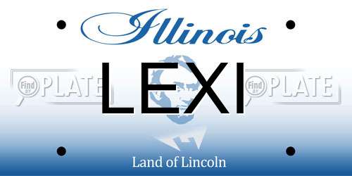 LEXI Illinois License Plate