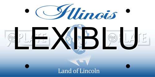LEXIBLU Illinois License Plate