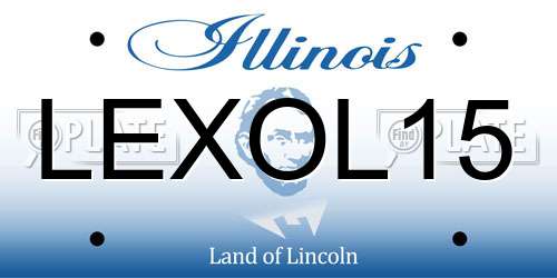 LEXOL15 Illinois License Plate