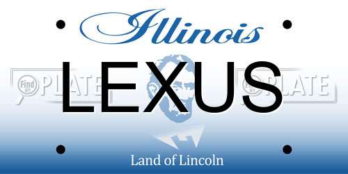 LEXUS Illinois License Plate