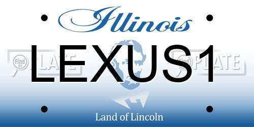LEXUS1 Illinois License Plate