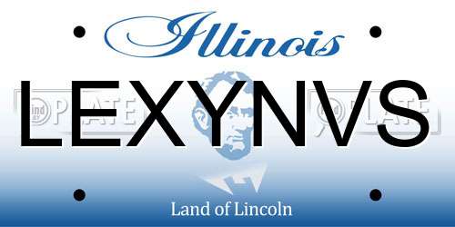 LEXYNVS Illinois License Plate