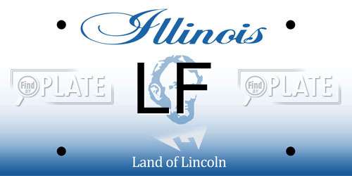 LF Illinois License Plate