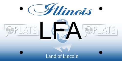 LFA Illinois License Plate