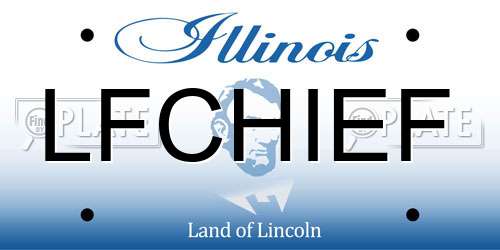 LFCHIEF Illinois License Plate