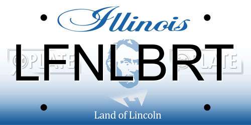 LFNLBRT Illinois License Plate