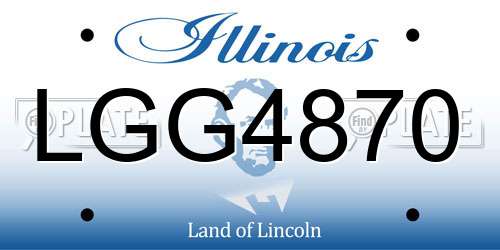 LGG4870 Illinois License Plate