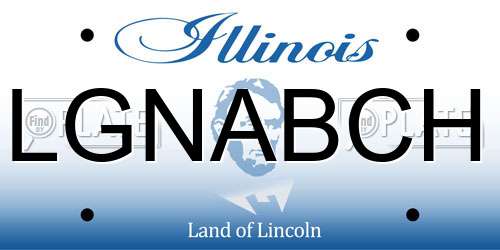 LGNABCH Illinois License Plate