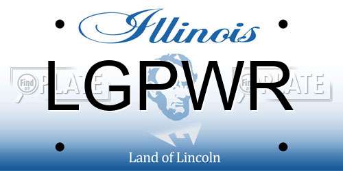 LGPWR Illinois License Plate