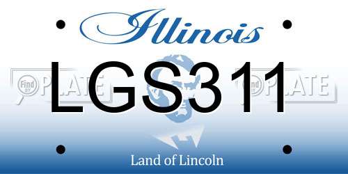 LGS311 Illinois License Plate