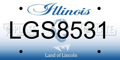 LGS8531 Illinois License Plate