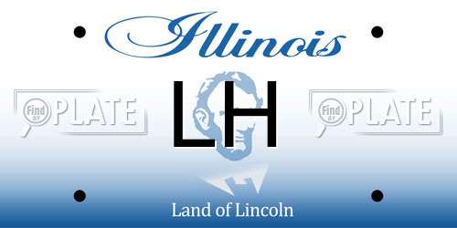 LH Illinois License Plate