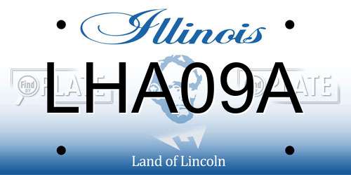 LHA09A Illinois License Plate