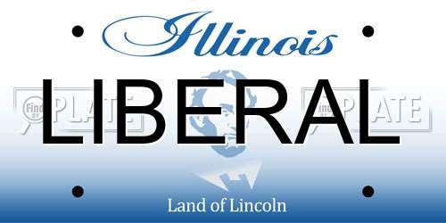 LIBERAL Illinois License Plate
